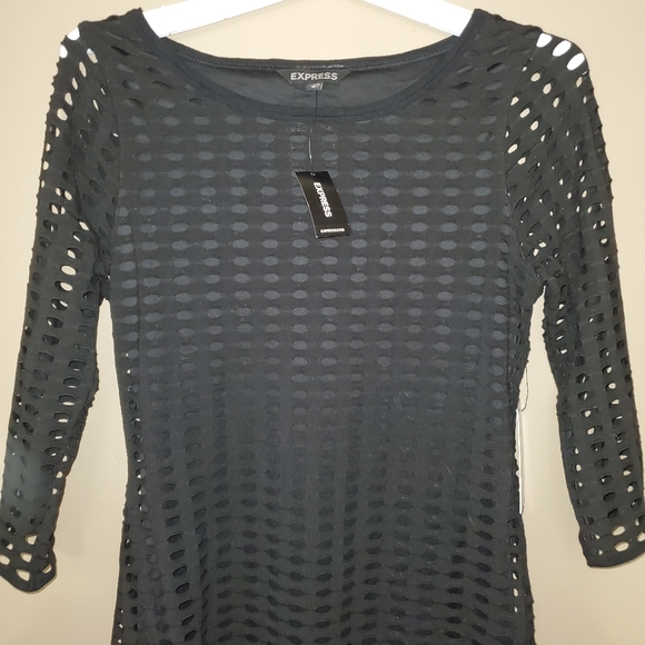 Little black fishnet express dress - Picture 6 of 7